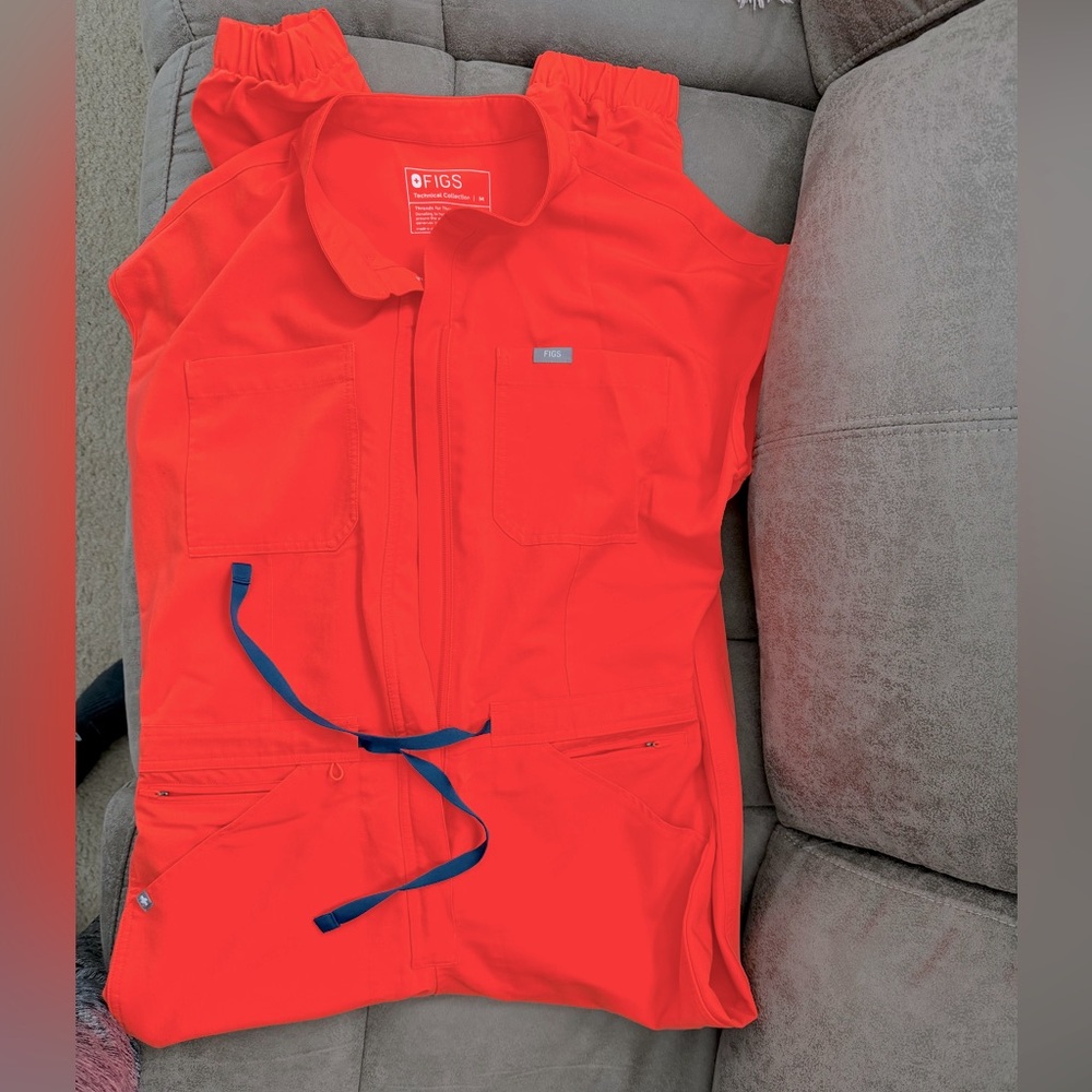Fiery Coral Jumpsuit